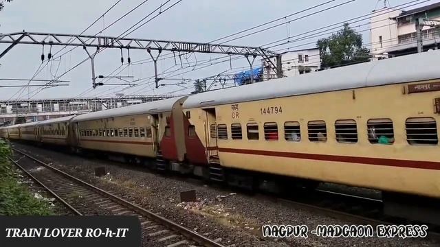 01140 - MADGAON EXPRESS between MAO to NGP|| #trainlover  #indianrailway