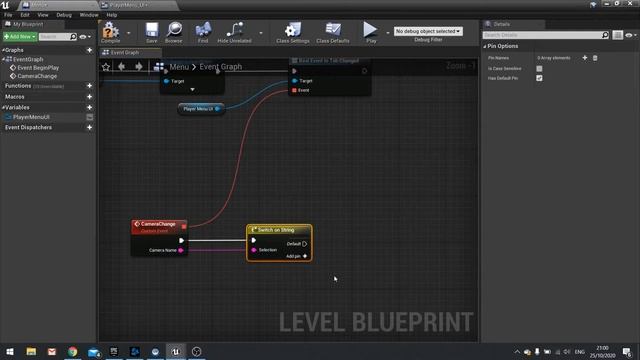 Unreal Engine 4 Tutorial - FPSRPG Series Chapter 3 Part 4: Menu Cameras