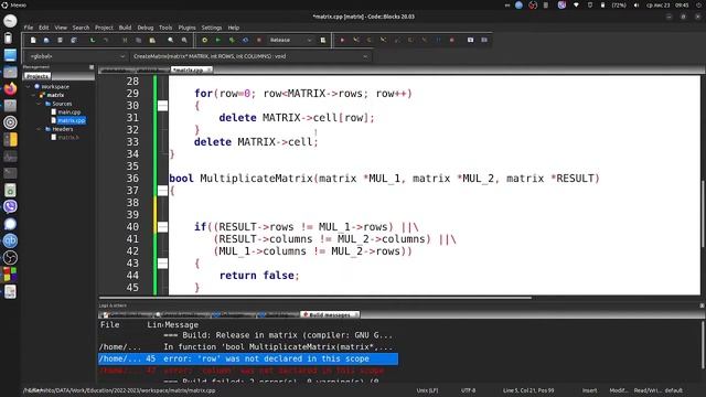 Лабораторна робота 2.4 - Програма множення матриць