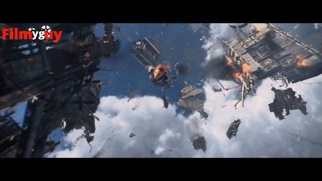 BLACK WIDOW (2021) Free Fall From Sky Natasha Saves Her Sister