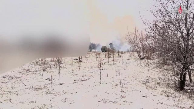 Боевая работа расчета РСЗО «Ураган» ГрВ «Центр»