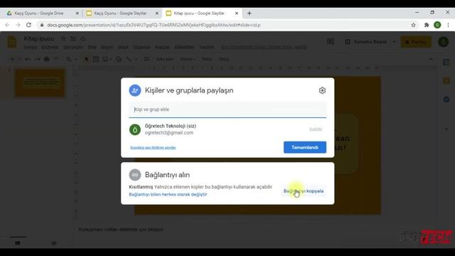 Google Slayt ile Yaratıcı Etkileşimli Sanal Kaçış Oyunu Yapımı (Opsiyonel Bitmoji)