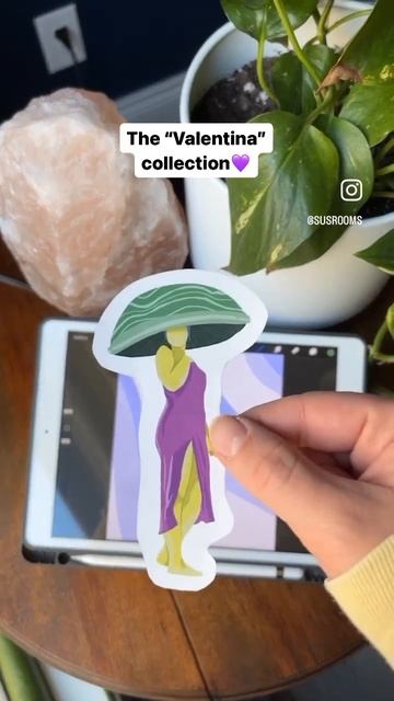 Her sticker pack includes treasure✨💎🗡️🎁🐥 #mushroomart #mushroom #stickers #stickerart