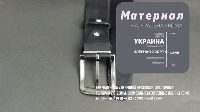 Ремень кожаный мужской на брюки Lazar черный L35U1W80