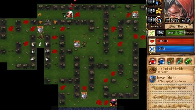 Desktop Dungeons Extreme Edition - Western Jungles as Dwarf Rogue (Easy)