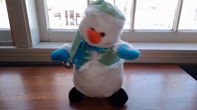 kids of america animated spinning snowman ( teal )