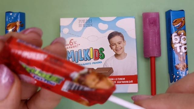 Satisfying Video/Unpack Rainbow Lollipops and Chupa Chups Melody pops/ASMR.