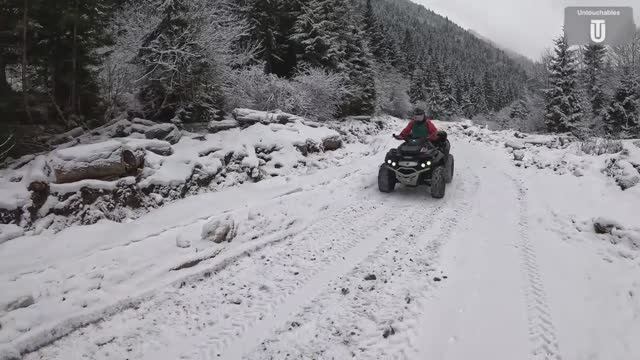 Снежный покатушки на квадроциклах BRP