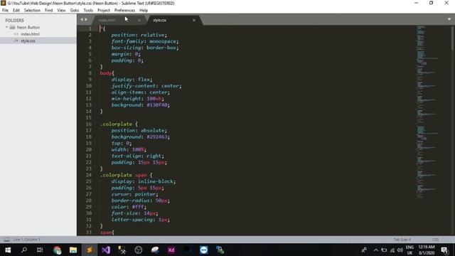 Neon Button | HTML | CSS