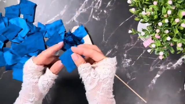 4 поделки своими руками в виде сердец для подарков или букетов 💖🩵♥️💙💝