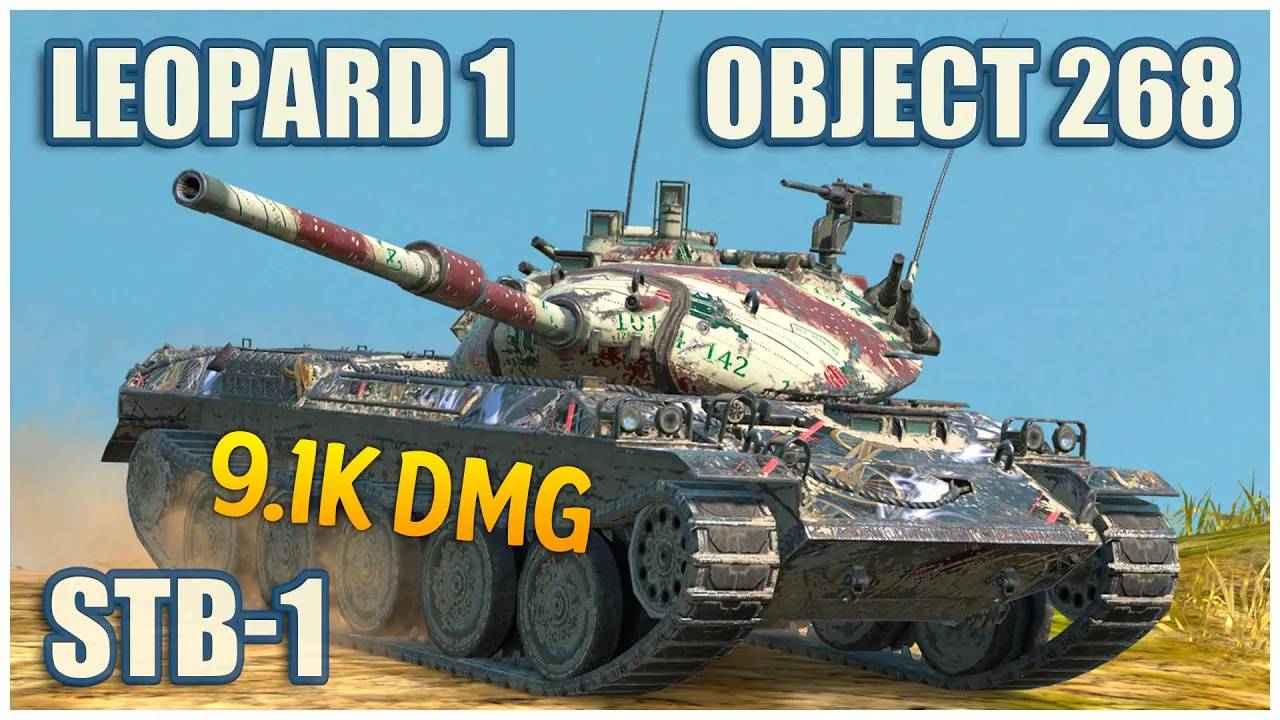 STB-1, Leopard 1 & Объект 268 Tanks blitz Gameplay