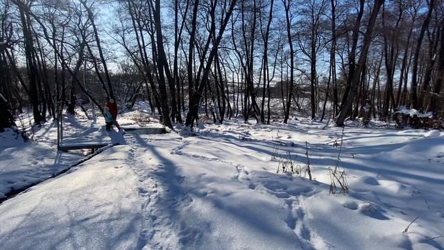 Зимний родник, атмосферное местечко, Саратовская область, Лысогорский район