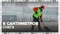 Около 8 сантиметров снега выпало в Москве - Москва 24