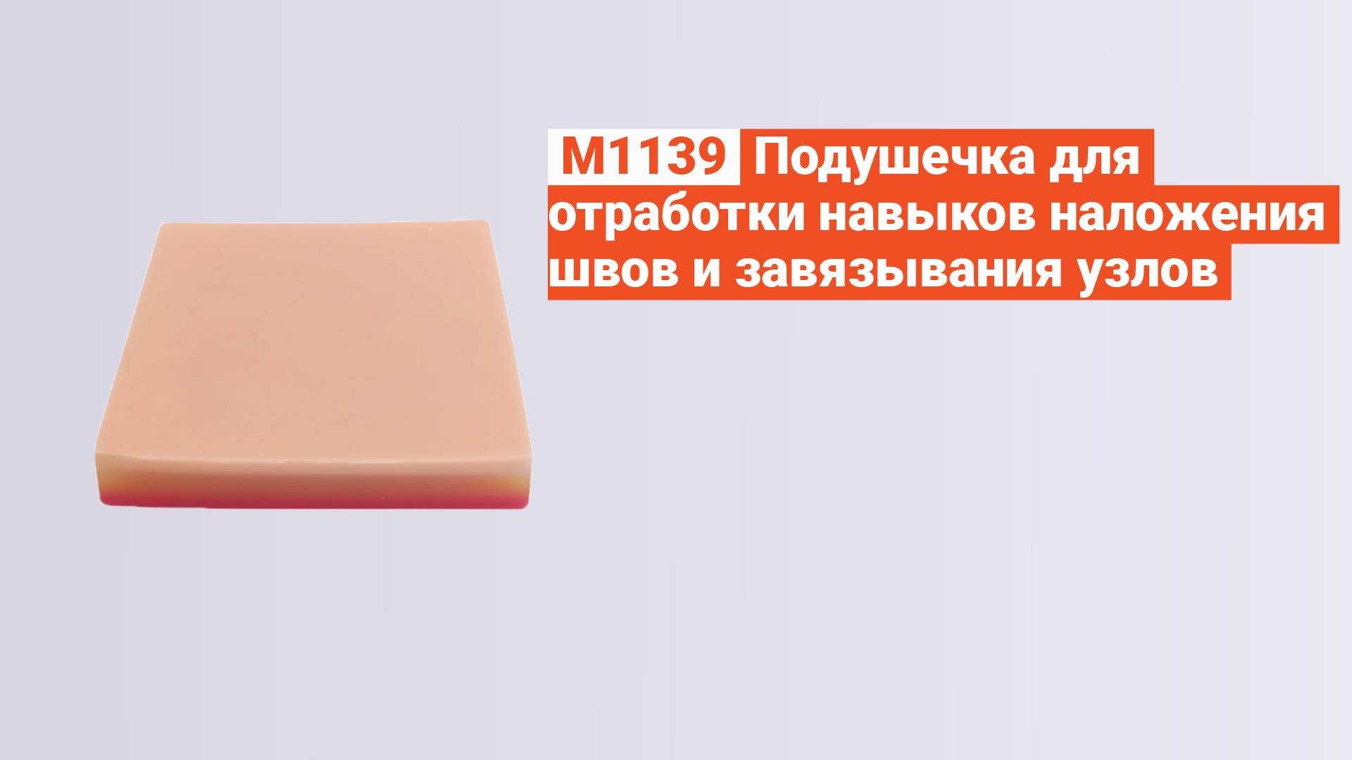 М1139 - Тренажер базовых хирургических навыков наложения швов и завязывания узлов