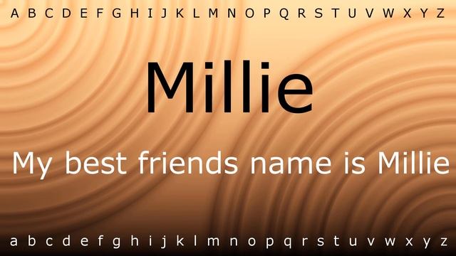 How to pronounce 'Millie' with Zira.mp4