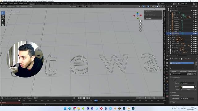 Comment faire un texte NEON ? Blender 4.1 (Mise à jour)