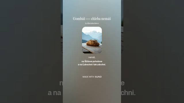 Gombáš — chleba nemáš