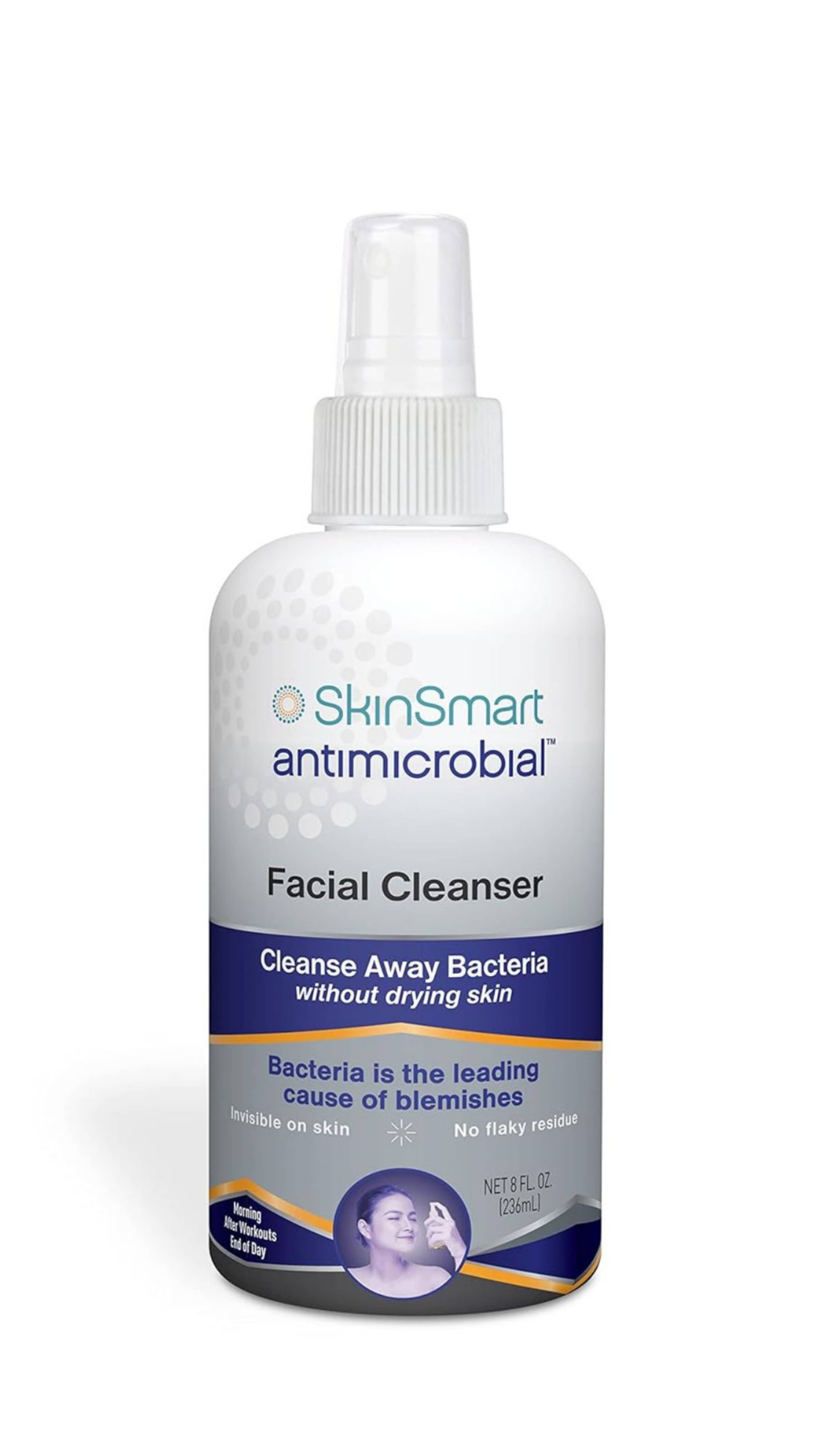 SkinSmart Acne-Fighting Facial Cleanser, 8 oz Spray