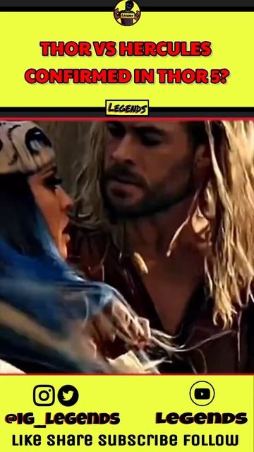 Thor 5 Confirmed ? Thor vs Hercules in #MCU | #thor #hercules #thorloveandthunder | Legends #shorts