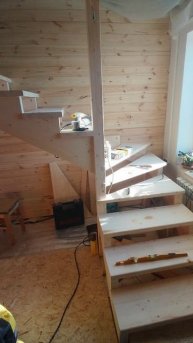 изготовление деревянной лестницы