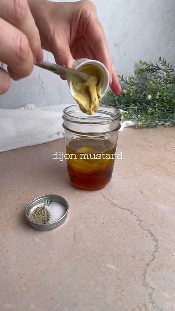 Maple dijon dressing goes so well on salads, wraps, and grain bowls!