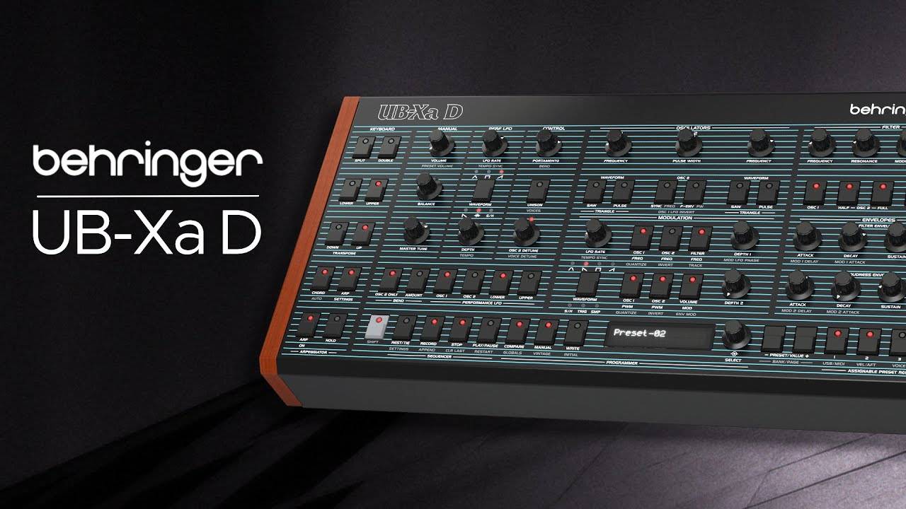 Behringer UB-Xa D: Demo Presets for Ambient, Electronica and Techno