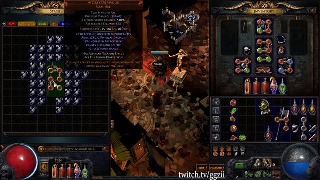 Attempting to 6 Link a Atziri's Disfavour Axe - Path of exile