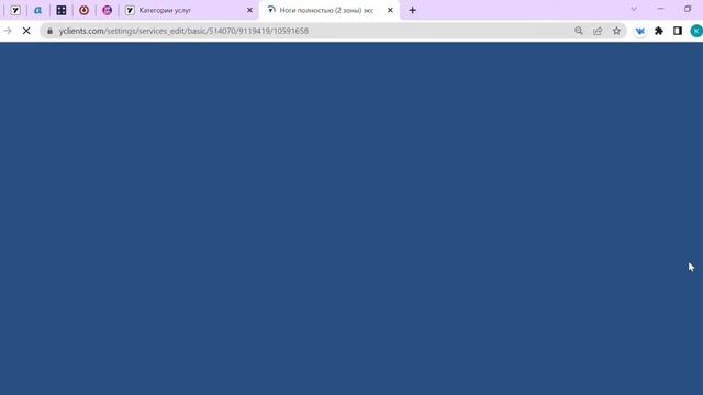 Заведение и редактирование новых услуг