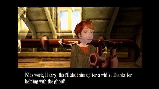 Harry Potter and the chamber of secret (openemu) walkthrough gnome toss event George dual battle