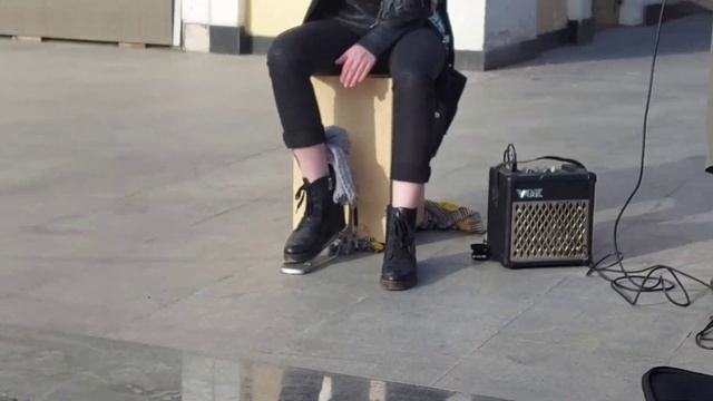Уличные музыканты.