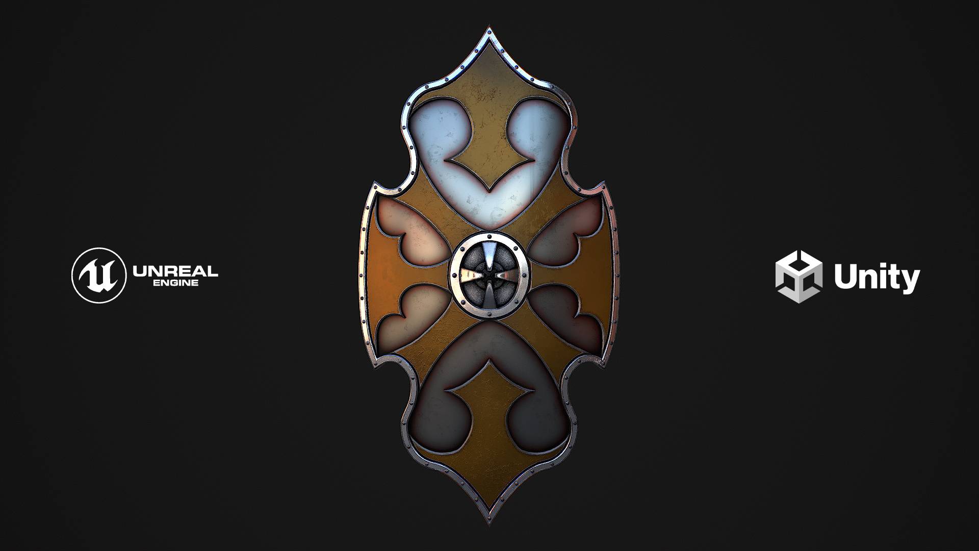 Fantasy Shield 4 3D model