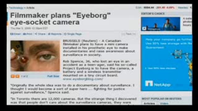 THE INFOWARRIOR With Jason Bermas:Cyborg Eye Mini Camera