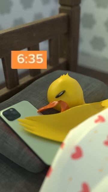 Sleeping just for 5 more minutes 😴 🥴#humor #shorts #babyduck