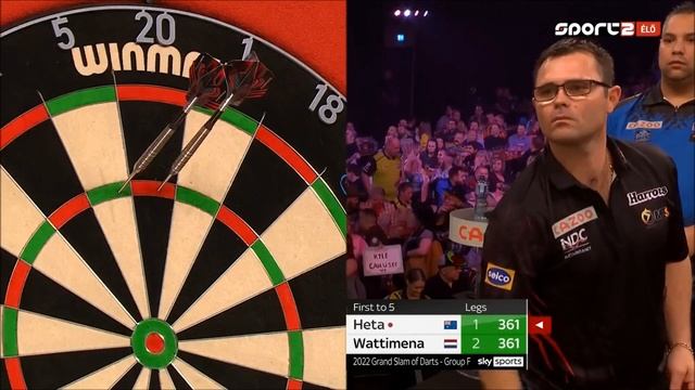 PDC Grand Slam of Darts 2022 11 12 - Damon Heta vs Jermaine Wattimena - HUN