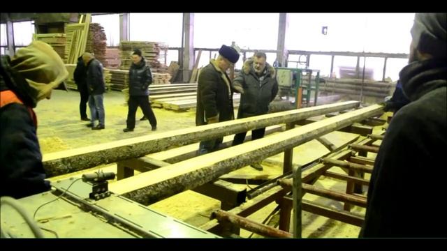Экспортный пиломатериал из тонкомера  Станок Алтай Мамонт