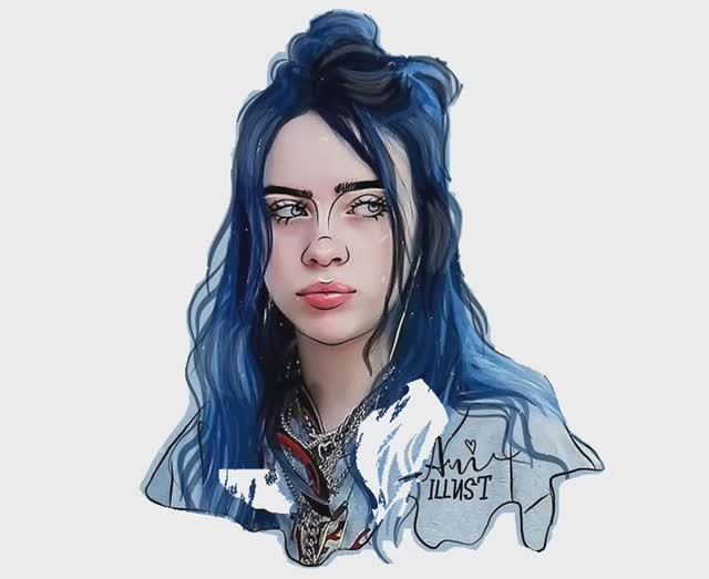 How to draw Billie Eilish #2