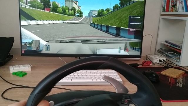 Игровой руль Thrustmaster Ferrari 458 , тест-драйв