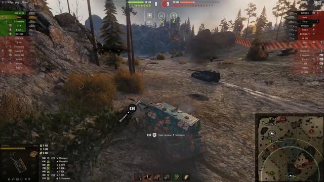 Мир танков. WOT. Бой на MAUS. Взял 8 фрагов и 10.4К урона