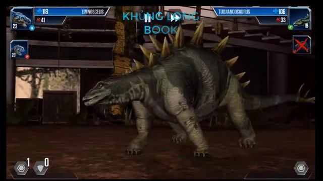 Dinosaurs Battle 15: Utahraptor vs Limnoscelis II Game Jurassic World II DINOSAURS  BOOK