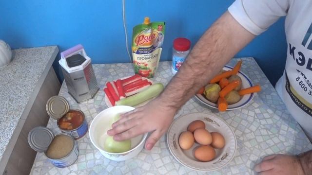 1080p_Сваренные_продукты_для_салата_мимоза_салат_на_новый_год