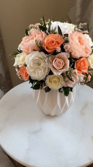 ⚜️Композиция из персиковых роз «Sweet dream» #flowers
