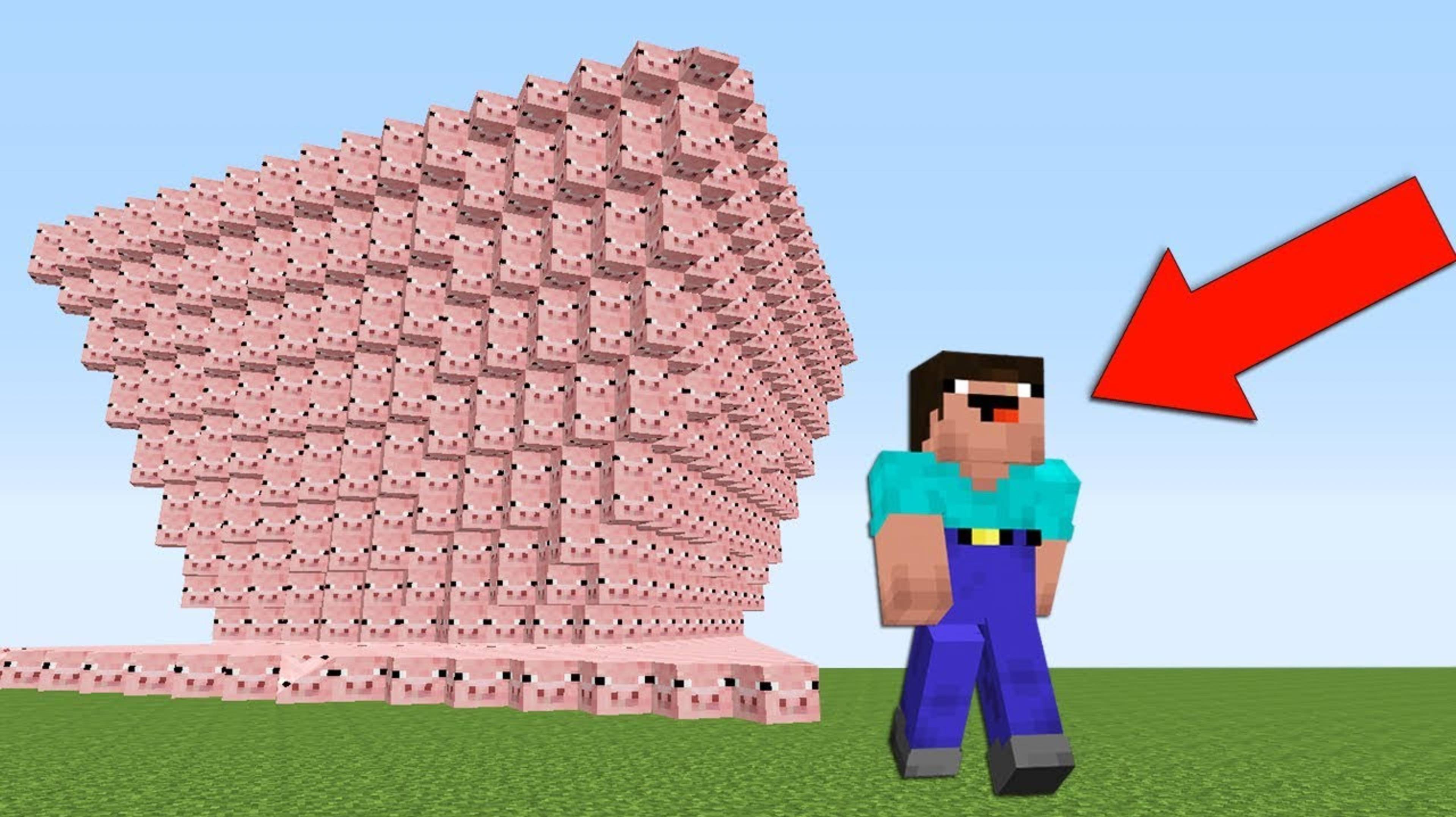 НУБ ПРОТИВ ЦУНАМИ ИЗ СВИНЕЙ В МАЙНКРАФТ КАК ВЫЖИТЬ НУБУ MINECRAFT ТРОЛЛИНГ ЛОВУШКА