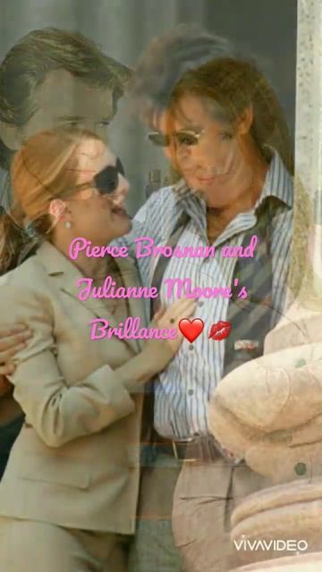 Silver Screen Legends💖 Pierce Brosnan and Julianne Moore - A Captivating Journey💖#shortvideo #trend