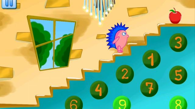 Давай посчитаем сколько ступенек. Игры.  Развивающие игры для детей. Мультики. Учим цифры.