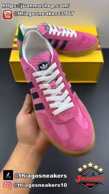 Adidas x Gucci Gazelle Pink