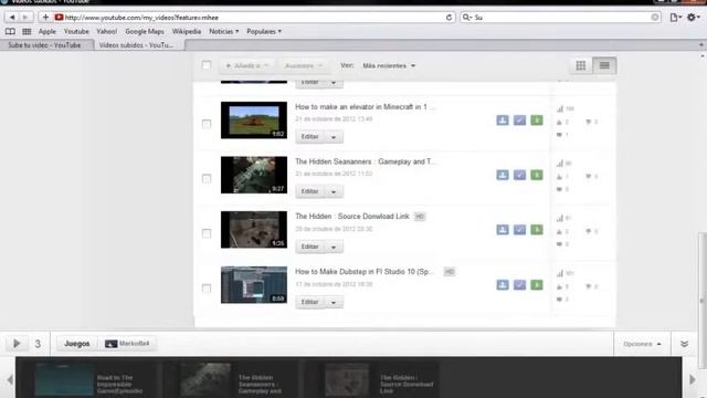 Como crear una lista de reproduccion en Youtube 2012 2013    Tutorial