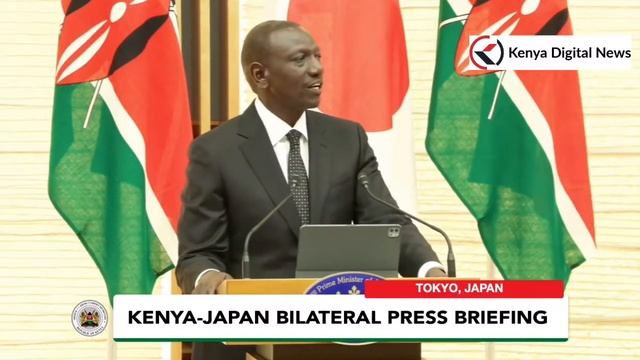 President Ruto's powerful speech in Japan at the Kenya-Japan Bilateral Press Briefing!!