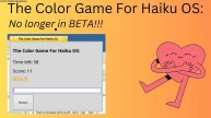 The Color Game For Haiku OS!