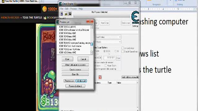 Toss The Turtle Cash Cheat.wmv