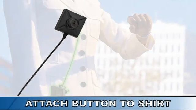 Covert Bodyworn Spy Button / Screw Hidden Camera Captures Video On-The-Go